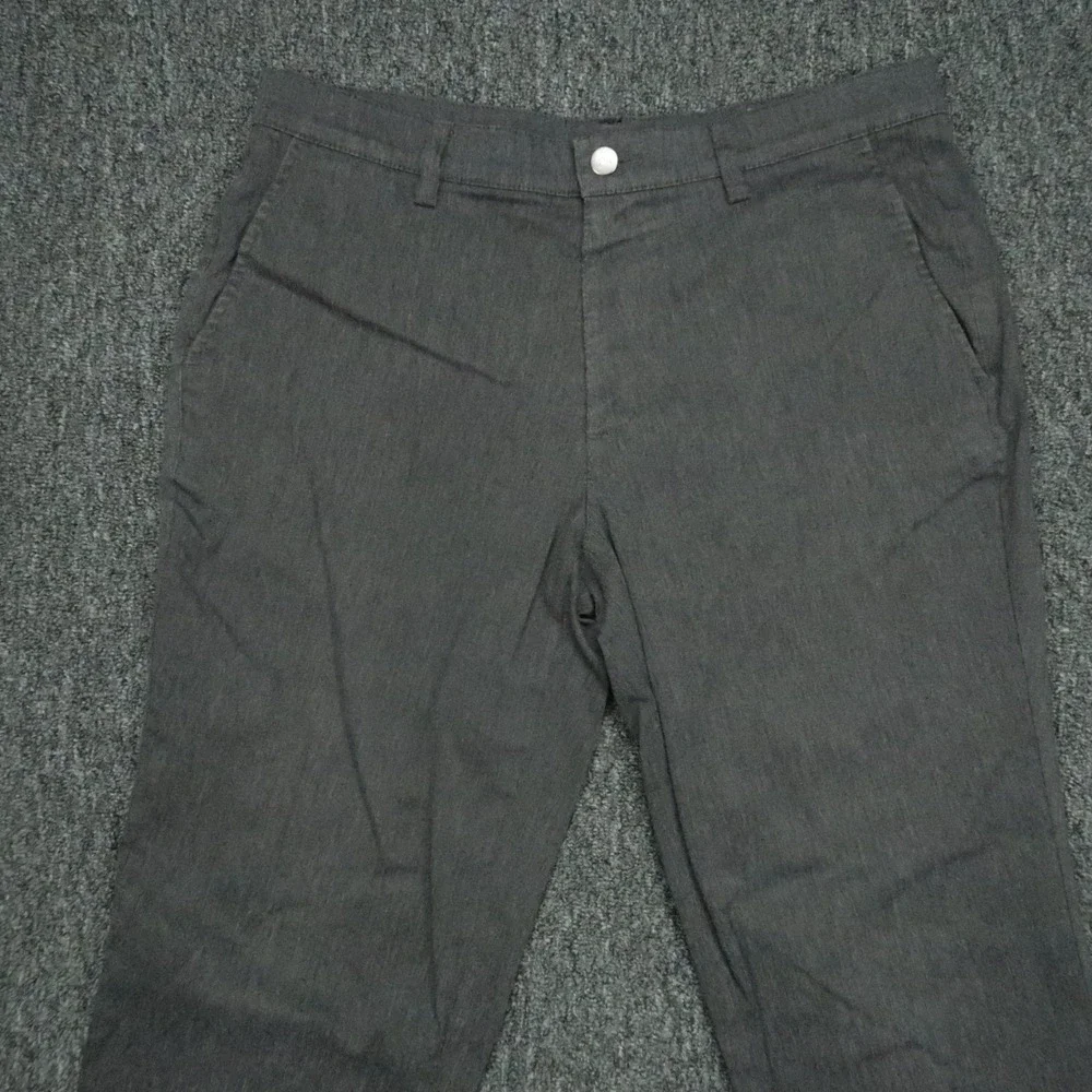 Mizzen Main Pants Men‎ 32x32 Gray Performance Chino Straight Stretch
